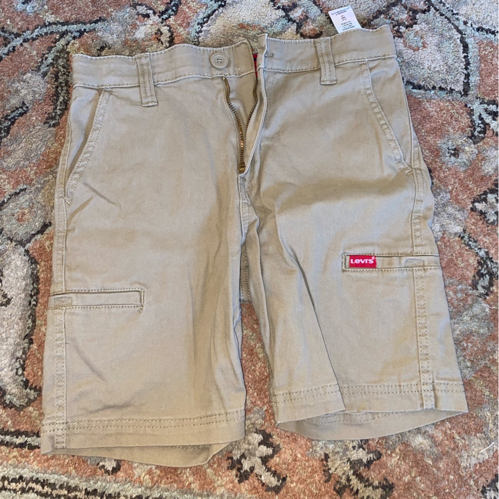 Levi's Boys Beige Cargo Shorts